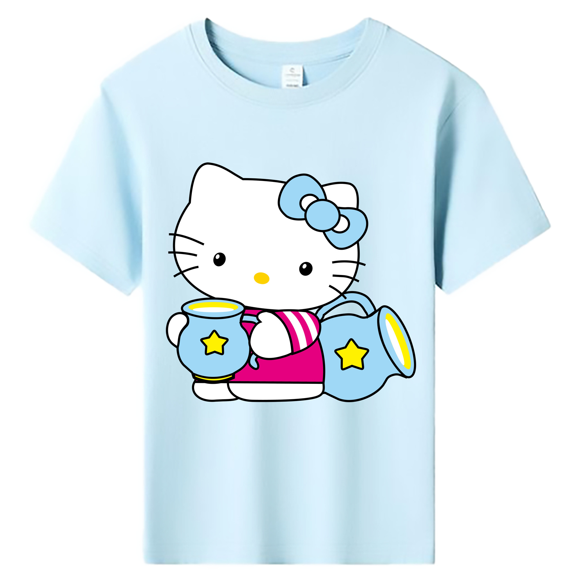 （画像用） Hello Kitty ハローキティ 綿100％キッズTシャツ（フロントプリント）